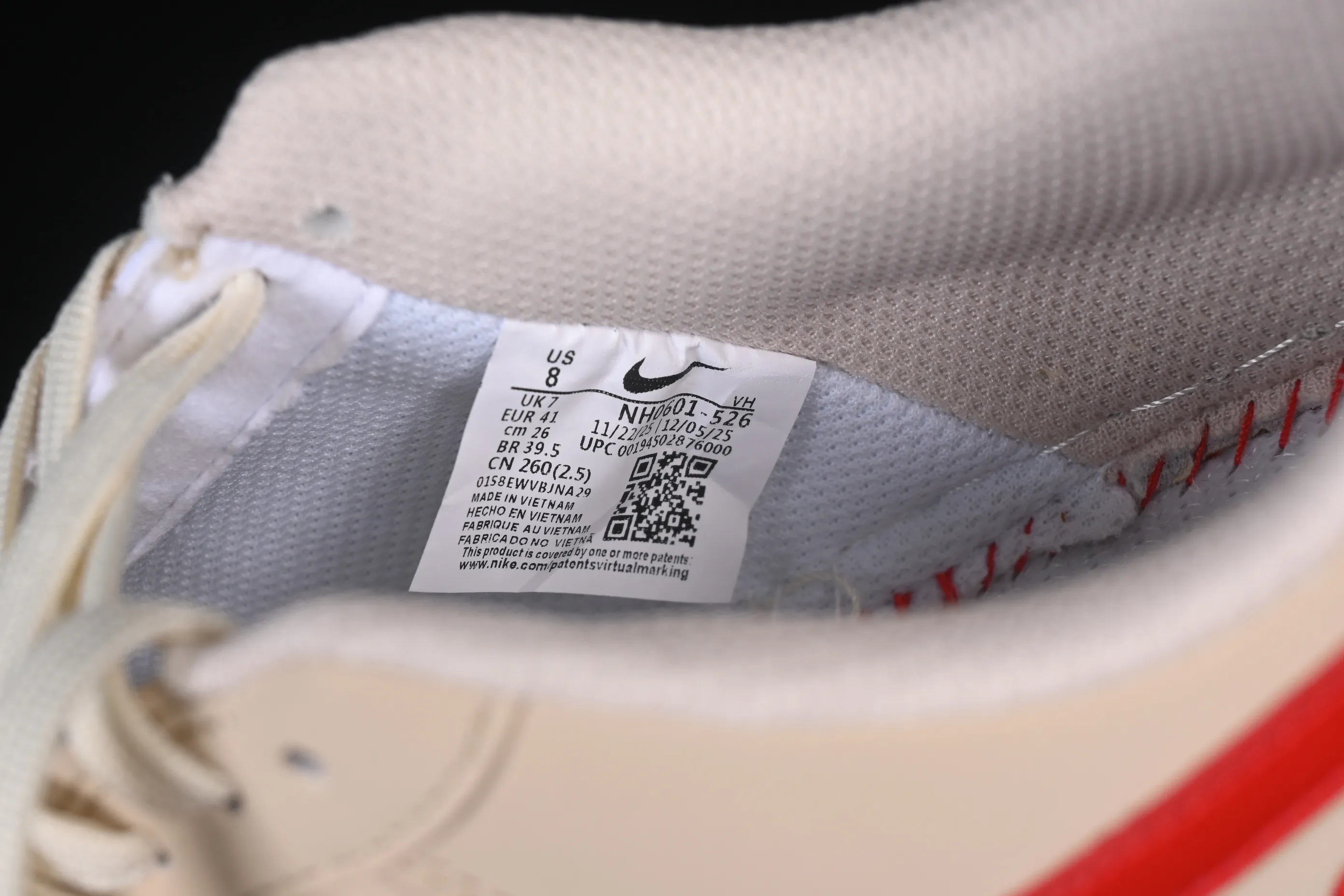 All categories Nk Air Force 1 Air Force series Nk Air Force 1 Low Air Force low top Nike Air Force 1'07 Low Beige cinnabar Air Force 1 low top casual sneakers NH0601-526